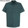 Spruce Green Men's Short Sleeve Uniform Shirt